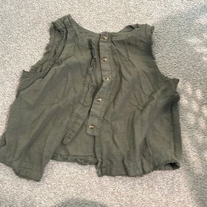 Button up tank top
